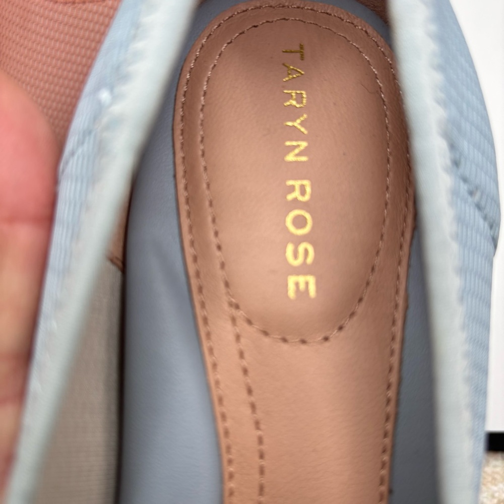 Taryn Rose Women's Light Blue Flats